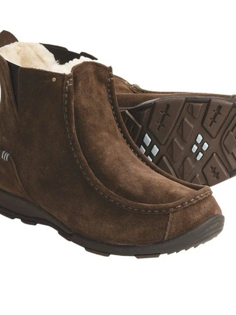 Kamik Snowgem Faux Fur Winter Boots Shoes Womens Sz 6 US Waterproof Brown